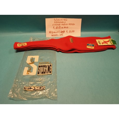 Calzettoni da Baseball  Rosso da Collezione Stocking  Vintage  Nuova