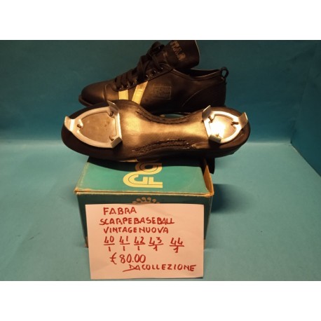 Scarpe in Pelle da Baseball Fabra TG. 40 da Collezione Vintage  Nuovo