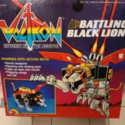 Voltron - LJN Battling Black Lion - Leone Nero Motorizzato - 1984 ottimo stato