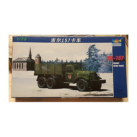 ZIL 157 Soviet Army Truck Plastic Model Kit Trumpeter 1/72 N°01101