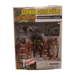 German Obergrenadier W/ Poncho Prussia 45 AF Soldier 1:18 80004 Dragon