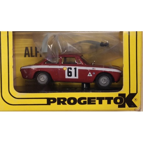 Alfa Romeo Giulia GTA 1 Coupe Rossa Art 048 Die Cast Model 1/43  Progetto K