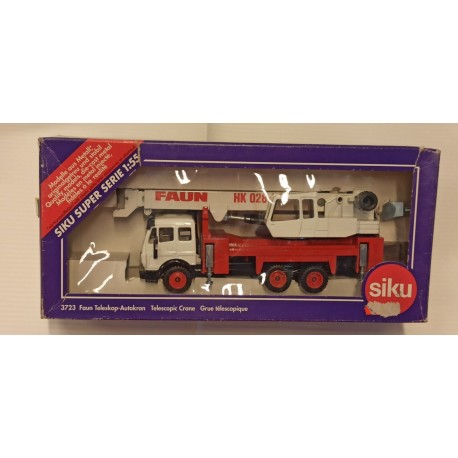 Faun Telescopic Grue Camion Die Cast Model Scala 1:55 Art 3723 Siku