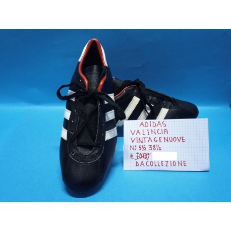 Scarpe Calcio pelle Adidas Valencia n° 5 e 1/2 Esposizione Collezione Vintage