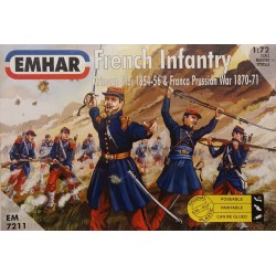 French Infantry 1854-1871 - 50 Figures Soldiers  1/72 Cod 7211 Emhar