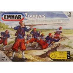 Zouaves Crimean War - 66 Figures Soldiers  1/72 Cod 7212 Emhar