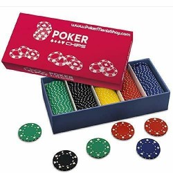 Poker Chips (senza valore) gr.11,5 cad conf 125 Pcs. Fiches - Dal Negro