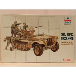 SD KFZ 10/4 20 mm Anti Aircraft WWII Plastic model Kit 1:35 Esci Ertl 5018