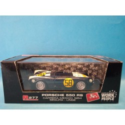 Porsche 550 RS Carrera Mexico Segura Linge R277 1954 Die Cast Model 1/43 Brumm