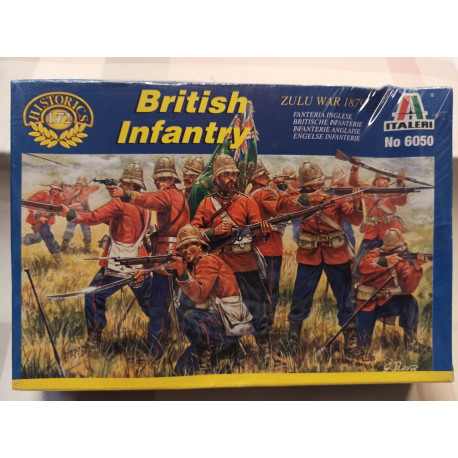 British Infantry Zulu Wars Wars Figures 40 pcs. 1/72 N°6050 Italeri soldatini