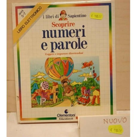 Scoprire Numeri e Parole I Libri di Sapientino Educations Clementoni Vintage