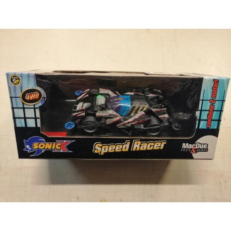 Speed Racer Sonicx - Mini 4WD -  Contiene 2 motori - MacDue - Nera