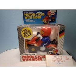 Motor Cycle with Rider Plast Elettrica Cid Vintage