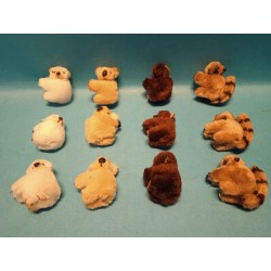 Set Mini Animaletti Peluches 12 Pezzi  che abbracciano Nuovi Vintage