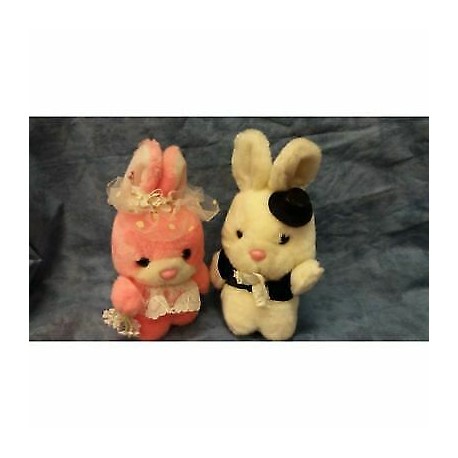 Weddig Rabbits - Coniglietti Sposi - Alta 18 cm -  Peluches - CID