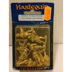 US Infantry Carabines 8 Metal Miniature II Guerra Mondiale 25mm WW2012 Harlequin