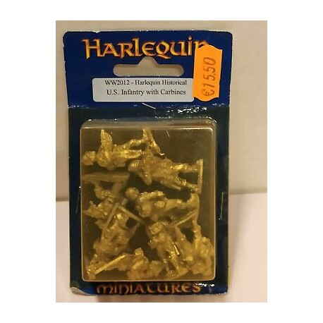 US Infantry Carabines 8 Metal Miniature II Guerra Mondiale 25mm WW2012 Harlequin