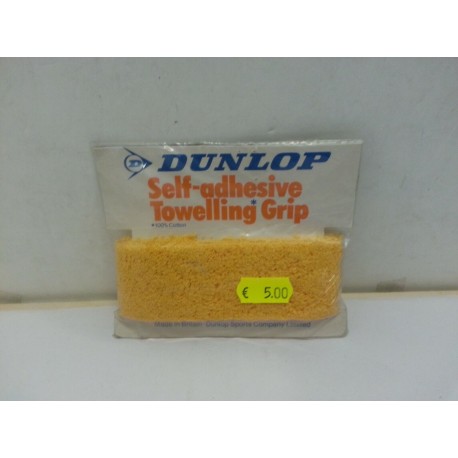  Nastro in spugna Giallo per racchette da Tennis Towelling Grip Dunlop Vintage