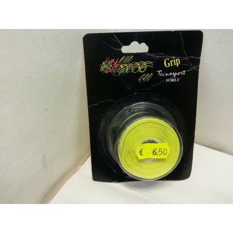 Nastro Grip Giallo per racchette da Tennis Tecnosport Vintage