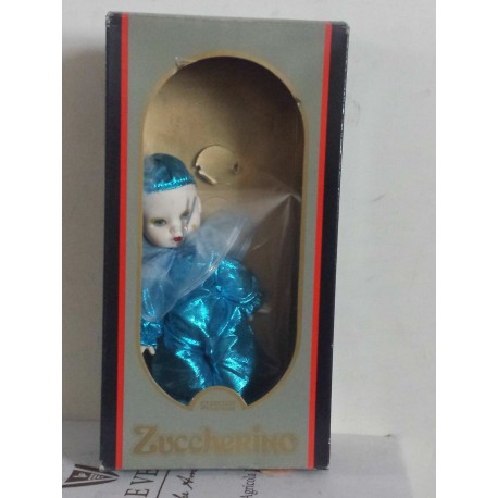 Bambolina Clown Zuccherino  c.a 20 Bambole Italy '80 electric blue Ceccon