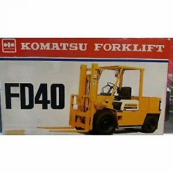 Komatsu - FORKLIFT - FD 40 -  die cast metal model  1/25  in metallo art.vintage