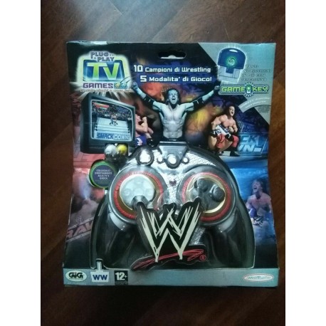 Jakks Pacific Plug it in & Play TV Games - WW Raw v.s. WW Smack Down - 2005