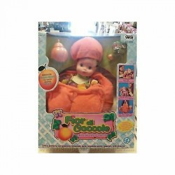 Fior di Coccole - Albicocca - Trasforma il Cappellino in borsetta - Doll - 25 cm