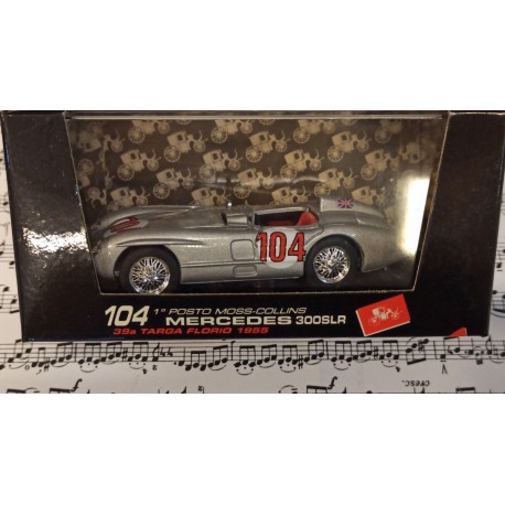 Mercedes 300 SLR 1° posto Moss Collins 1955 Die Cast Model 1/63 104 Brumm