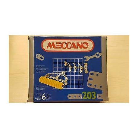 MECCANO - PLOUGH + ROLLER - original Made in France 130 pcs. Sealed -VINTAGE