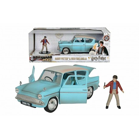 Ford Anglia + Harry Potter Figure1959 Jada Toys 1/24 Die-cast metal model