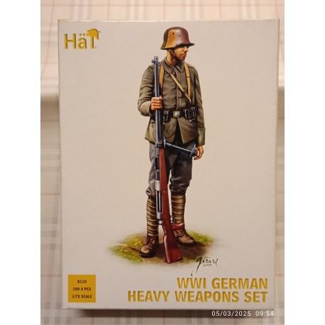 German Infantry Heavy Weapons set WWI 1:72 Hat Soldatini Figures n.8110