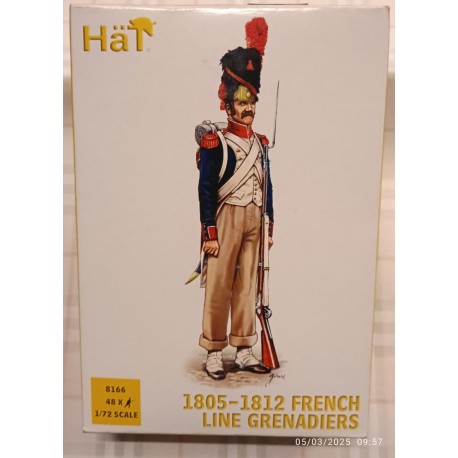 French Napoleonic Line Grenadiers 1805-1815 1:72 Hat Soldatini Figures n.8166