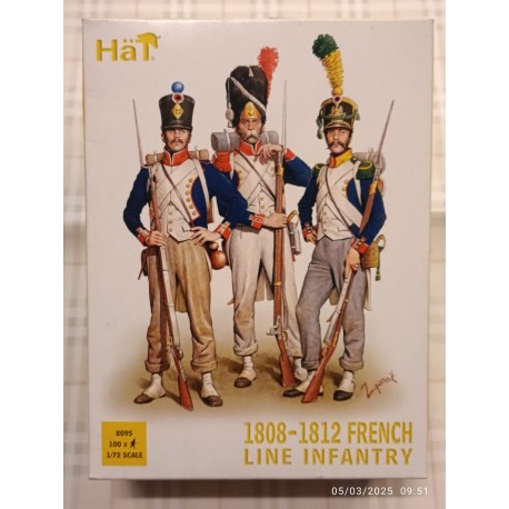 French Line Infantry 1808-1812 Napoleonic Wars 1:72 Hat Soldatini Figures 8095