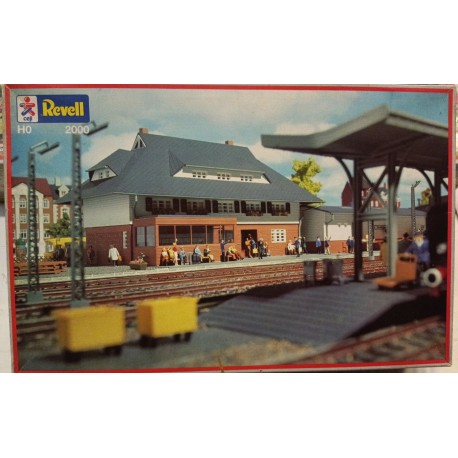 VILLAGE RAILWAY STATION - Stazione Ferroviaria di Villaggio H0 Kit in plastica