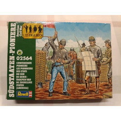 CONFEDERATE PIONEERS - plastic miniatures soldatini 1:72 Revell 02564