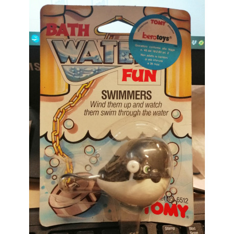 Tomy - Bath Water Fun Swimmers Balena - Bero Toys '80 - N° 6512
