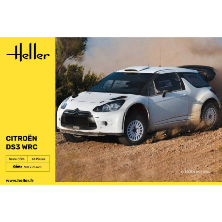 Citroen DS3 WRC Rally Scala 1:24 plastic model Kit 80758