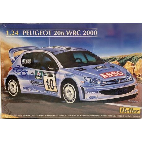 Peugeot 206 WRC 2000 Rally Scala 1:24 plastic model Kit 80708