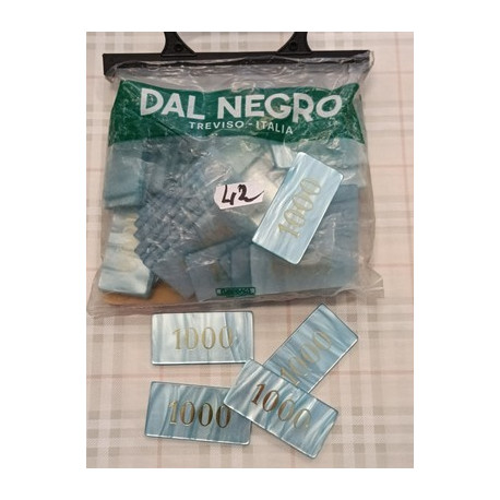 Sacchetto 42 Fiches Chips Gettoni in acrilico tipo Silk b  L.1000 - Dal Negro