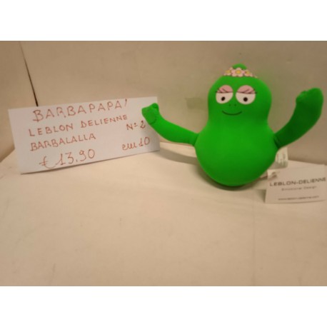 Barbapapà BarbaLalla Verde calamitato di Tessuto Leblon Delienne Alto 10 cm 