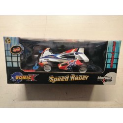 Speed Racer Sonicx - Mini 4WD -  Contiene 2 motori - MacDue - Bianca c