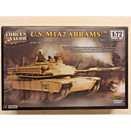 US M1A2 Abrams Iraq 2003 Tank Model Plastic Kit Forces of Valor 1/72