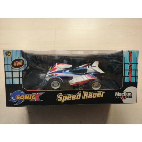 Speed Racer Sonicx - Mini 4WD -  Contiene 2 motori - MacDue - Bianca b