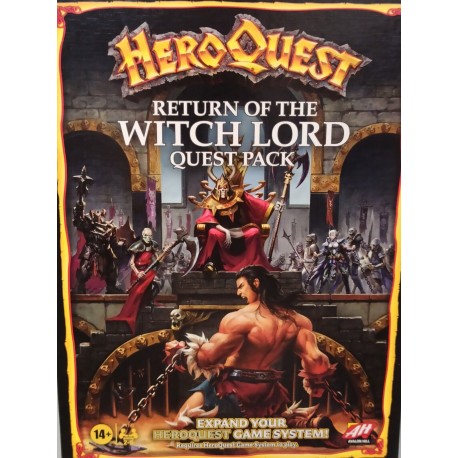 HeroQuest Return of the Witch Lord Quest Pack Gioco in Inglese Avalon Hill