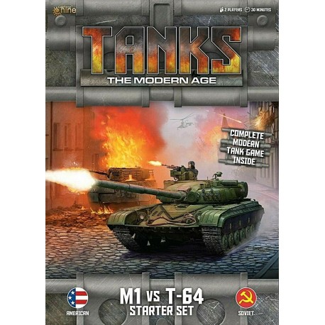 Tanks - Modern edition - M1 vs T-64 Starter Set - set Base in Inglese GF9