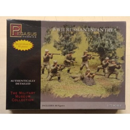 Russian Infantry WWII Miniatures Soldatini 1/72 Plastic fig. Pegasus 7498