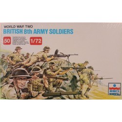 British 8 th Army Soldiers WWII  Figures 50 Soldiers  1/72 N°207 Esci Ertl