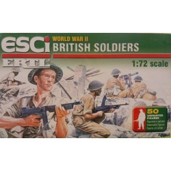 British Soldiers WWII  Figures 50 Soldiers  1/72 N°P200 Esci Ertl