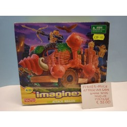 Imaginex Attack Wagon Action Figure Attack Wagon Fisher Price 4-10 Anni Vintage