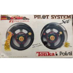 Polistil - Pilot System Set - 2 Controller a Volante - Policar  Slot Car 1/32